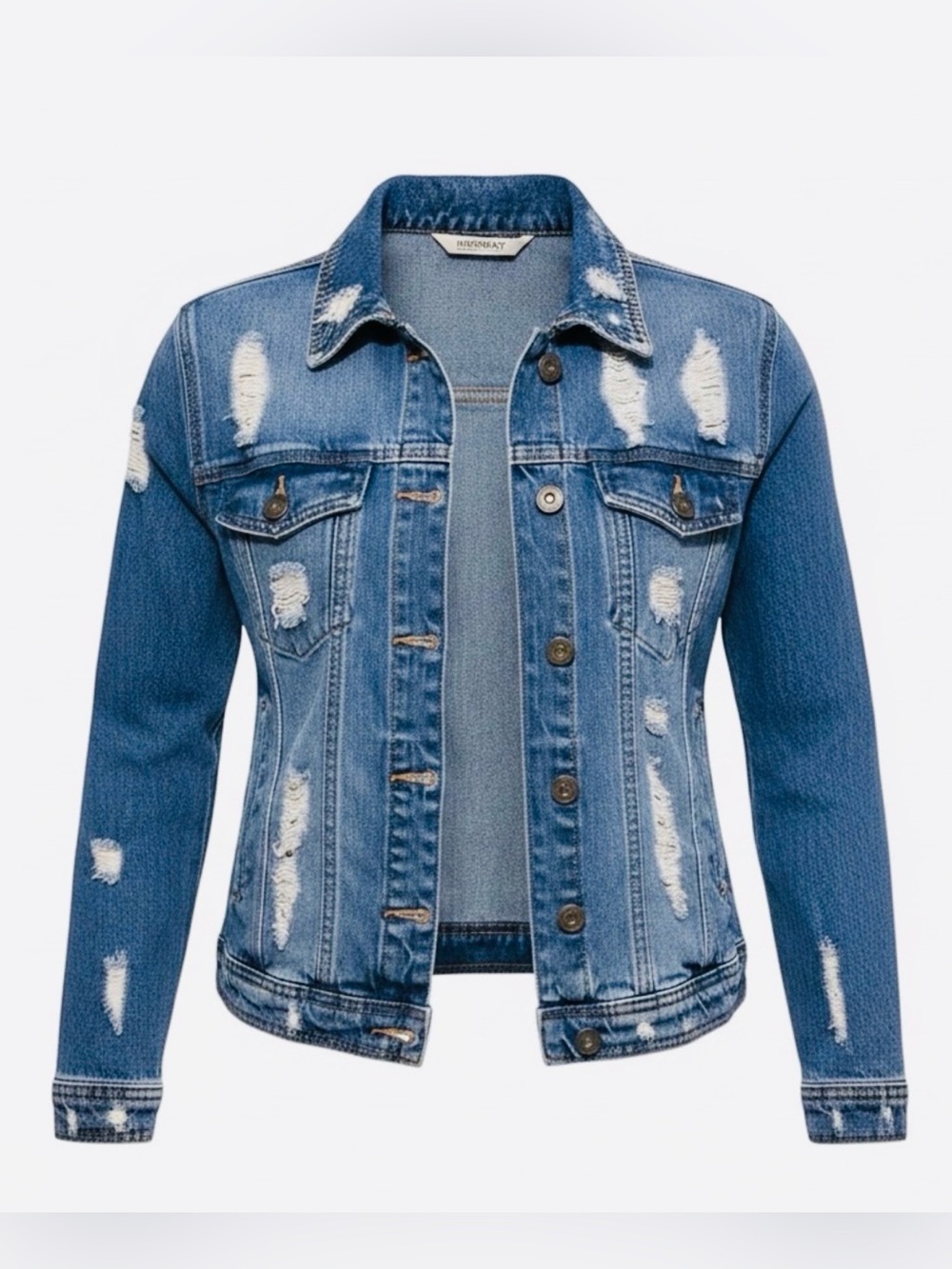 💙🤍Highway Jeans Light and Medium Blue Denim Jacket